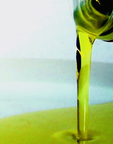 Olive oil pouring